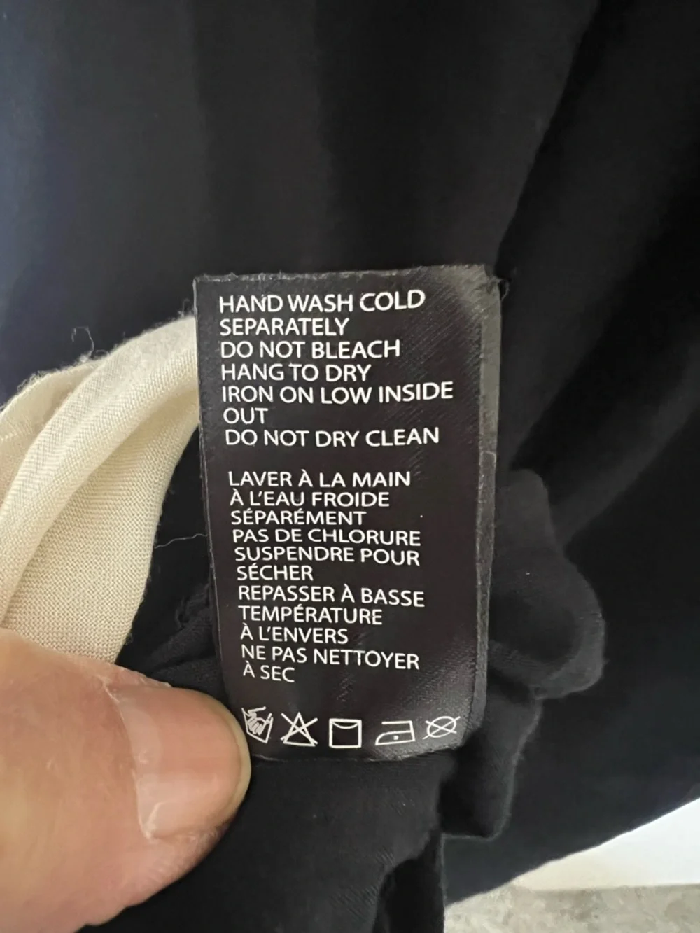 Dex Black Dress with Cream Crochet Accent - Picture 7 of 8